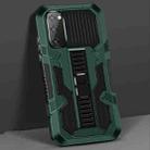 For Samsung Galaxy S20 Vanguard Warrior All Inclusive Double-color Shockproof TPU + PC Protective Case with Holder(Graphite Green) - 1