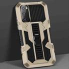 For Samsung Galaxy S20 Vanguard Warrior All Inclusive Double-color Shockproof TPU + PC Protective Case with Holder(Gold) - 1