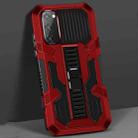 For Samsung Galaxy S20+ Vanguard Warrior All Inclusive Double-color Shockproof TPU + PC Protective Case with Holder(Red) - 1