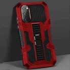 For Samsung Galaxy A51 / Galaxy A31 Vanguard Warrior All Inclusive Double-color Shockproof TPU + PC Protective Case with Holder(Red) - 1