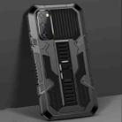 For Samsung Galaxy A51 5G Vanguard Warrior All Inclusive Double-color Shockproof TPU + PC Protective Case with Holder(Black) - 1