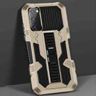 For Samsung Galaxy A71 5G Vanguard Warrior All Inclusive Double-color Shockproof TPU + PC Protective Case with Holder(Gold) - 1