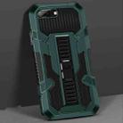 Vanguard Warrior All Inclusive Double-color Shockproof TPU + PC Protective Case with Holder For iPhone 6s / 6(Graphite Green) - 1