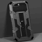 For iPhone SE 2022 / SE 2020 / 8 / 7 Vanguard Warrior All Inclusive Double-color Shockproof TPU + PC Protective Case with Holder(Black) - 1