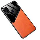 For Samsung Galaxy M31 All-inclusive Leather + Organic Glass Protective Case with Metal Iron Sheet(Yellow) - 1