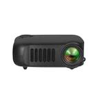 TRANSJEE A2000 320x240P 1000 ANSI Lumens Mini Home Theater HD Digital Projector, Plug Type: UK Plug(Black) - 1