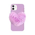 Love Hairball Colorful Wave Soft Case For iPhone 12 Pro(Pink Purple) - 1