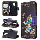 For Huawei Mate 30 Lite Pattern Colored Drawing Horizontal Flip Leather Case with Holder & Card Slots & Wallet(Big Butterfly) - 1