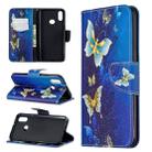 For Galaxy A10s Pattern Colored Drawing Horizontal Flip Leather Case with Holder & Card Slots & Wallet(Golden Butterfly) - 1