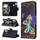 For Galaxy A20s Pattern Colored Drawing Horizontal Flip Leather Case with Holder & Card Slots & Wallet(Big Butterfly) - 1