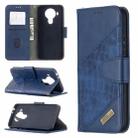 For Nokia 5.4 Matching Color Crocodile Texture Horizontal Flip PU Leather Case with Wallet & Holder & Card Slots(Blue) - 1