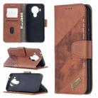 For Nokia 5.4 Matching Color Crocodile Texture Horizontal Flip PU Leather Case with Wallet & Holder & Card Slots(Brown) - 1