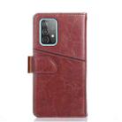 For Samsung Galaxy A52 5G / 4G Geometric Stitching Horizontal Flip TPU + PU Leather Case with Holder & Card Slots & Wallet(Dark Brown) - 3