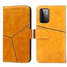 For Samsung Galaxy A72 5G / 4G Geometric Stitching Horizontal Flip TPU + PU Leather Case with Holder & Card Slots & Wallet(Yellow) - 1