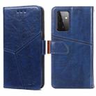 For Samsung Galaxy A72 5G / 4G Geometric Stitching Horizontal Flip TPU + PU Leather Case with Holder & Card Slots & Wallet(Blue) - 1