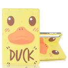 For Galaxy Tab S6 T860 / T865 Horizontal Flip Leather Case with Card Slots & Holder & Wallet & Photo Frame(Yellow Duck) - 1