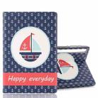 For Galaxy Tab S6 T860 / T865 Horizontal Flip Leather Case with Card Slots & Holder & Wallet & Photo Frame(Sailboat) - 1