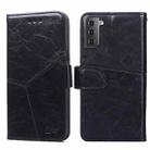 For Samsung Galaxy S21+ 5G Geometric Stitching Horizontal Flip TPU + PU Leather Case with Holder & Card Slots & Wallet(Black) - 1