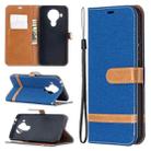 For Nokia 5.4 Color Matching Denim Texture Horizontal Flip Leather Case with Holder & Card Slots & Wallet & Lanyard(Royal Blue) - 1