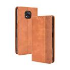 For Motorola Moto G Power (2021) Magnetic Buckle Retro Crazy Horse Texture Horizontal Flip Leather Case with Holder & Card Slots & Photo Frame(Brown) - 1