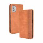 For Motorola Moto G Stylus (2021) Magnetic Buckle Retro Crazy Horse Texture Horizontal Flip Leather Case with Holder & Card Slots & Photo Frame(Brown) - 1