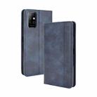 For Infinix Note 8 / X692 Magnetic Buckle Retro Crazy Horse Texture Horizontal Flip Leather Case with Holder & Card Slots & Photo Frame(Blue) - 1