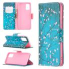 For Samsung Galaxy A02s (EU Version) Colored Drawing Pattern Horizontal Flip Leather Case with Holder & Card Slots & Wallet(Plum Blossom) - 1