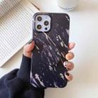 For iPhone 12 mini Frosted Laser TPU Protective Case with Foldable Holder (Black) - 1