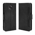 For Motorola Moto G Power 2021 Wallet Style Skin Feel Calf Pattern Leather Case with Separate Card Slots(Black) - 1