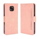 For Motorola Moto G Power 2021 Wallet Style Skin Feel Calf Pattern Leather Case with Separate Card Slots(Pink) - 1