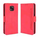 For Motorola Moto G Power 2021 Wallet Style Skin Feel Calf Pattern Leather Case with Separate Card Slots(Red) - 1