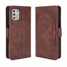 For Motorola Moto G Stylus 2021 Wallet Style Skin Feel Calf Pattern Leather Case with Separate Card Slots(Brown) - 1