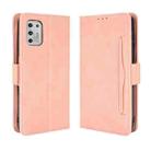 For Motorola Moto G Stylus 2021 Wallet Style Skin Feel Calf Pattern Leather Case with Separate Card Slots(Pink) - 1