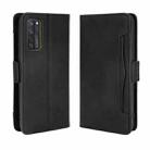 For ZTE Axon 20 5G / Axon 20 4G Wallet Style Skin Feel Calf Pattern Leather Case with Separate Card Slots(Black) - 1