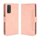 For ZTE Axon 20 5G / Axon 20 4G Wallet Style Skin Feel Calf Pattern Leather Case with Separate Card Slots(Pink) - 1