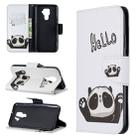 For Huawei Mate 30 Lite Pattern Colored Drawing Horizontal Flip Leather Case with Holder & Card Slots & Wallet(Hello Panda) - 1