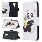 For Huawei Mate 30 Lite Pattern Colored Drawing Horizontal Flip Leather Case with Holder & Card Slots & Wallet(Bottle Panda) - 1