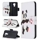 For Huawei Mate 30 Lite Pattern Colored Drawing Horizontal Flip Leather Case with Holder & Card Slots & Wallet(Football Panda) - 1