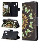For Galaxy A10s Pattern Colored Drawing Horizontal Flip Leather Case with Holder & Card Slots & Wallet(Semicircle Butterfly) - 1