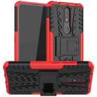 For Nokia 2.4 Tire Texture Shockproof TPU+PC Protective Case with Holder(Red) - 1