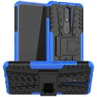 For Nokia 2.4 Tire Texture Shockproof TPU+PC Protective Case with Holder(Blue) - 1