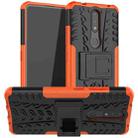 For Nokia 2.4 Tire Texture Shockproof TPU+PC Protective Case with Holder(Orange) - 1