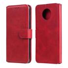 For Xiaomi Redmi Note 9T / Note 9 5G Classic Calf Texture PU + TPU Horizontal Flip Leather Case with Holder & Card Slots & Wallet(Red) - 1