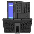 For Lenovo Tab M10 HD Gen 2 (TB-X306F) Tire Texture TPU+PC Shockproof Case with Holder(Black) - 1