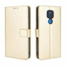 For Motorola Moto G Play 2021 Retro Crazy Horse Texture Horizontal Flip Leather Case with Holder & Card Slots & Lanyard(Gold) - 1