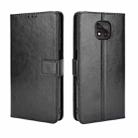 For Motorola Moto G Power 2021 Retro Crazy Horse Texture Horizontal Flip Leather Case with Holder & Card Slots & Lanyard(Black) - 1