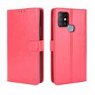 For Infinix Hot 10 / X682 Retro Crazy Horse Texture Horizontal Flip Leather Case with Holder & Card Slots & Lanyard(Red) - 1