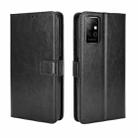 For Infinix Note 8 / X692 Retro Crazy Horse Texture Horizontal Flip Leather Case with Holder & Card Slots & Lanyard(Black) - 1