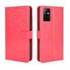 For Infinix Note 8 / X692 Retro Crazy Horse Texture Horizontal Flip Leather Case with Holder & Card Slots & Lanyard(Red) - 1