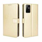 For Infinix Note 8 / X692 Retro Crazy Horse Texture Horizontal Flip Leather Case with Holder & Card Slots & Lanyard(Gold) - 1